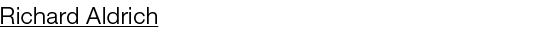 Richard Aldrich 