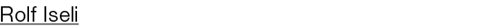 Rolf Iseli 