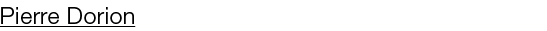 Pierre Dorion 