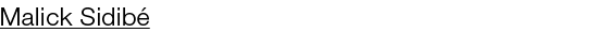 Malick Sidibé 