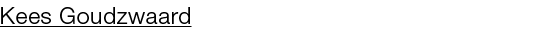 Kees Goudzwaard 