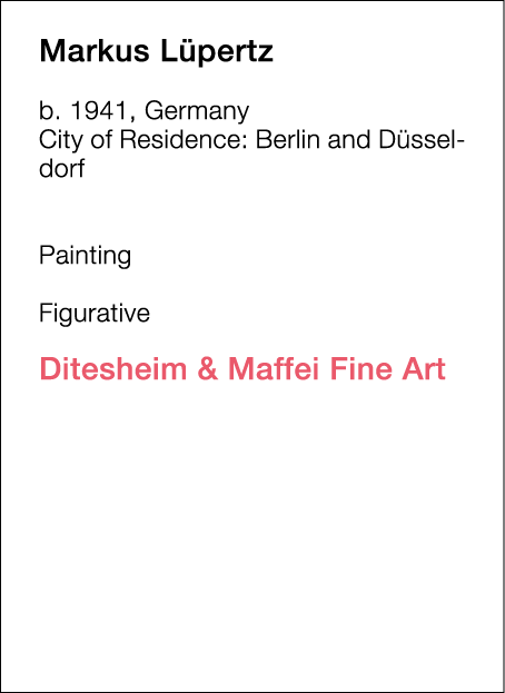  Markus   Lüpertz  b   1941, Germany  City of Residence:  Berlin and Düsseldorf        Painting        Figurative   D   